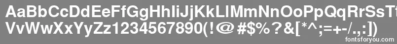 Cyrillichelvet ffy Font – White Fonts on Gray Background