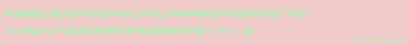 Wickermanstagital Font – Green Fonts on Pink Background