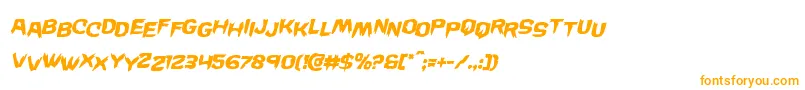 Wickermanstagital Font – Orange Fonts on White Background