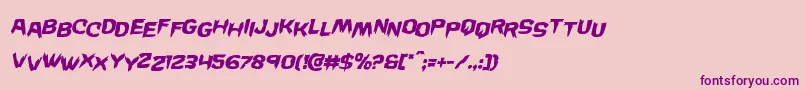 Wickermanstagital Font – Purple Fonts on Pink Background