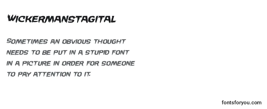 Review of the Wickermanstagital Font