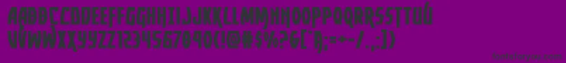 フォントYankeeclipperexpand – 紫の背景に黒い文字