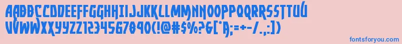 Yankeeclipperexpand Font – Blue Fonts on Pink Background