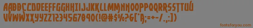 Yankeeclipperexpand Font – Brown Fonts on Gray Background