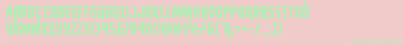 Yankeeclipperexpand Font – Green Fonts on Pink Background