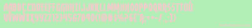 Yankeeclipperexpand Font – Pink Fonts on Green Background