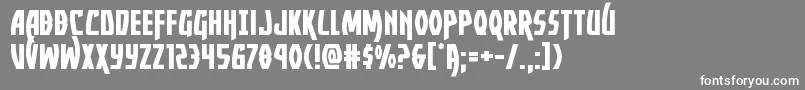 フォントYankeeclipperexpand – 灰色の背景に白い文字