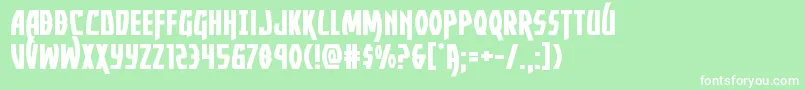 Yankeeclipperexpand Font – White Fonts on Green Background