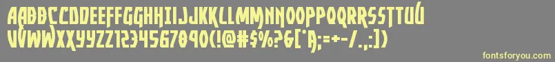 Yankeeclipperexpand Font – Yellow Fonts on Gray Background