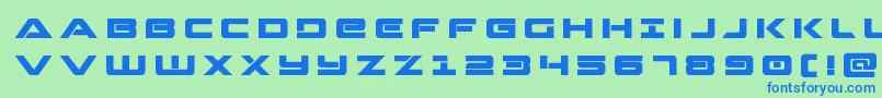 Strikelordtitle Font – Blue Fonts on Green Background