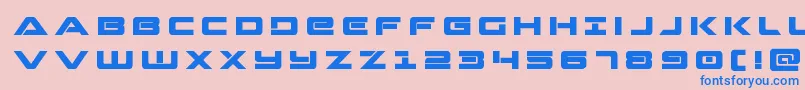Strikelordtitle Font – Blue Fonts on Pink Background