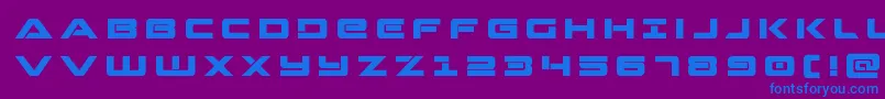 Strikelordtitle Font – Blue Fonts on Purple Background