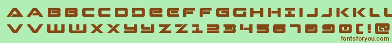 Strikelordtitle Font – Brown Fonts on Green Background