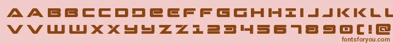 Strikelordtitle Font – Brown Fonts on Pink Background