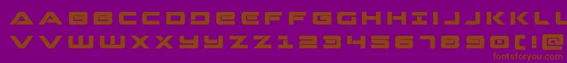 Strikelordtitle Font – Brown Fonts on Purple Background
