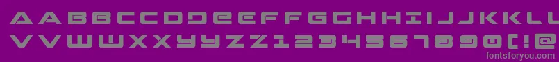 フォントStrikelordtitle – 紫の背景に灰色の文字