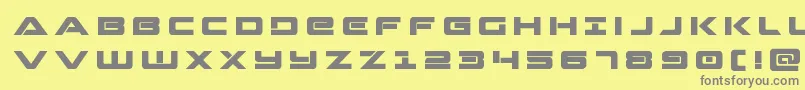 Strikelordtitle Font – Gray Fonts on Yellow Background