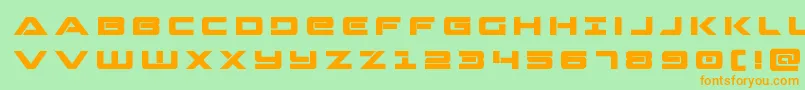 Strikelordtitle Font – Orange Fonts on Green Background