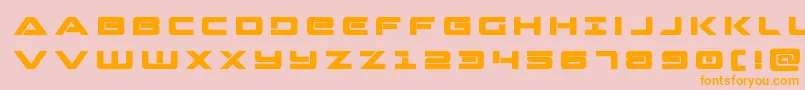Strikelordtitle Font – Orange Fonts on Pink Background