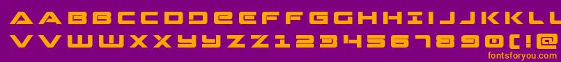 Strikelordtitle Font – Orange Fonts on Purple Background