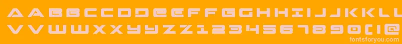 Strikelordtitle Font – Pink Fonts on Orange Background