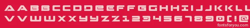 Strikelordtitle Font – Pink Fonts on Red Background