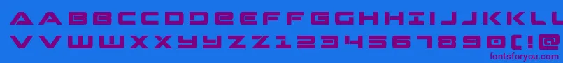 Strikelordtitle Font – Purple Fonts on Blue Background