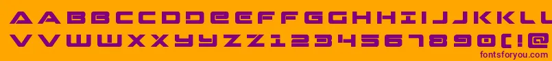 Strikelordtitle Font – Purple Fonts on Orange Background