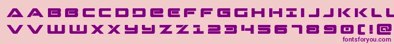 Strikelordtitle Font – Purple Fonts on Pink Background