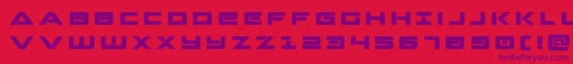 Strikelordtitle Font – Purple Fonts on Red Background