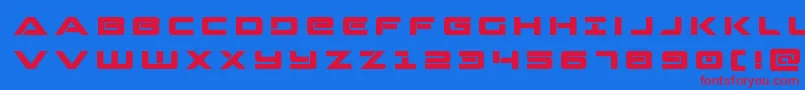 Шрифт Strikelordtitle – красные шрифты на синем фоне