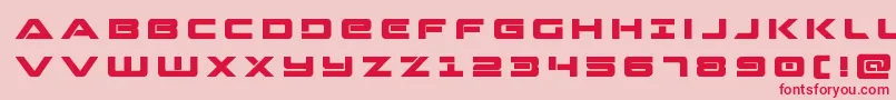 Strikelordtitle Font – Red Fonts on Pink Background