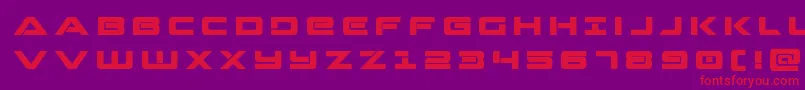 Strikelordtitle Font – Red Fonts on Purple Background