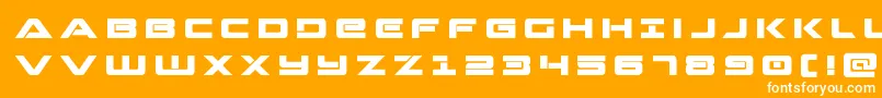Strikelordtitle Font – White Fonts on Orange Background