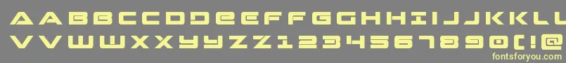 Strikelordtitle Font – Yellow Fonts on Gray Background
