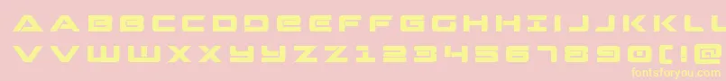 Strikelordtitle Font – Yellow Fonts on Pink Background