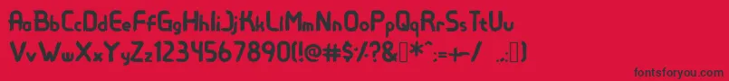 Antreas Font – Black Fonts on Red Background