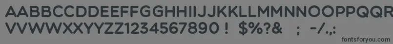 フォントMulticolore – 黒い文字の灰色の背景