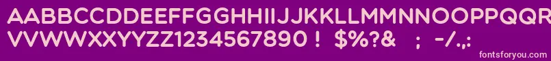 Multicolore-Schriftart – Rosa Schriften auf violettem Hintergrund