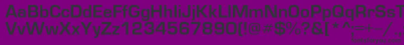 EuroDn Font – Black Fonts on Purple Background