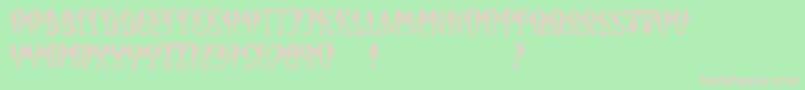 JmhCobra Font – Pink Fonts on Green Background