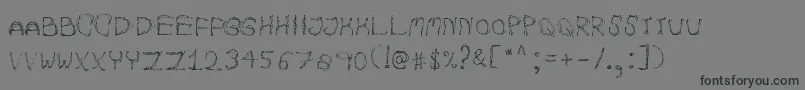 AutumnpixelsRegular Font – Black Fonts on Gray Background