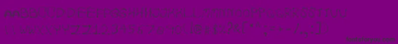 AutumnpixelsRegular-Schriftart – Schwarze Schriften auf violettem Hintergrund