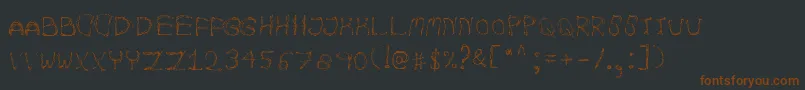 AutumnpixelsRegular Font – Brown Fonts on Black Background