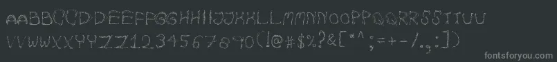 AutumnpixelsRegular Font – Gray Fonts on Black Background