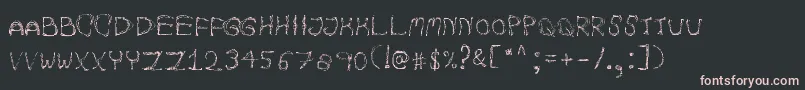 AutumnpixelsRegular Font – Pink Fonts on Black Background