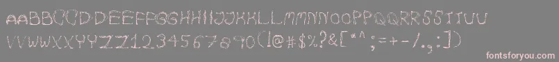 AutumnpixelsRegular Font – Pink Fonts on Gray Background