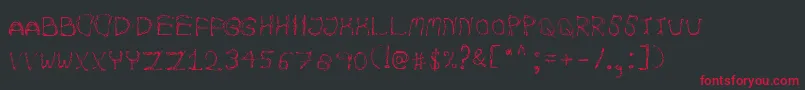 fuente AutumnpixelsRegular – Fuentes Rojas Sobre Fondo Negro
