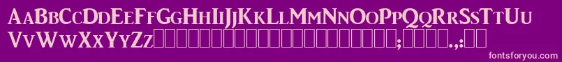 WriteMe1 Font – Pink Fonts on Purple Background