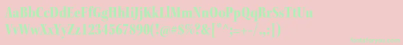 KeplerstdBlackcnsubh Font – Green Fonts on Pink Background
